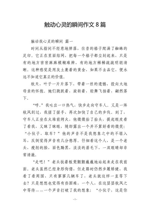 关于写瞬间的作文