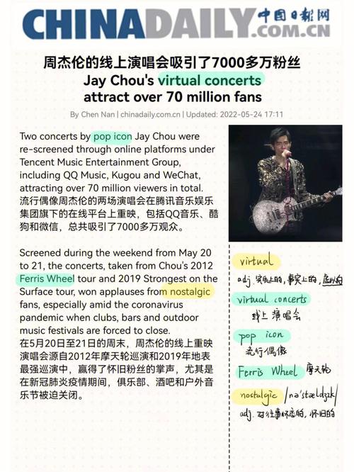 周杰伦的英文作文写了什么内容?