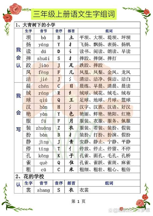 三年级27课生字有哪些常用组词？