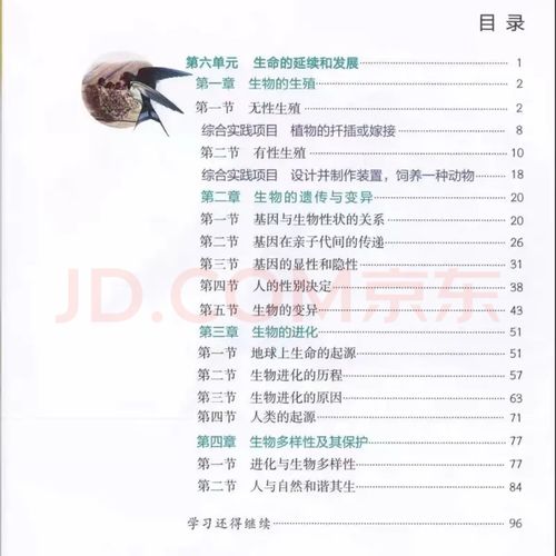 八年级生物人教版下册重点难点是什么？