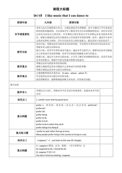 九年级人教版英语讲义