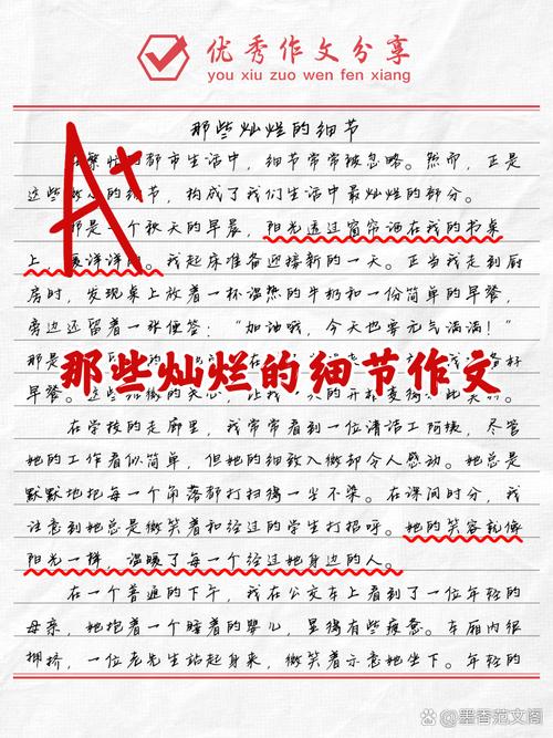 高中细节描写作文