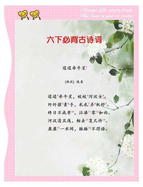 六下课外古诗词有哪些？