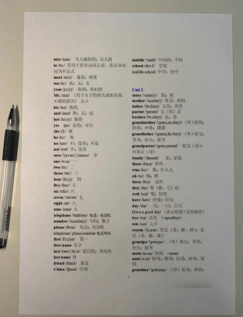 七年级英语单词表图片哪里有全版？