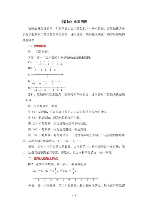 七年级上册数学数轴题