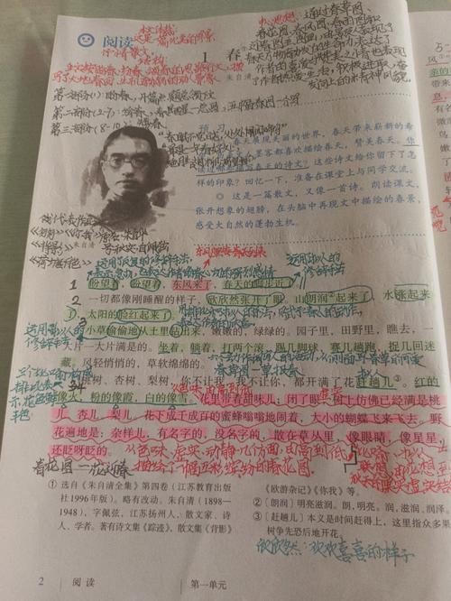 7年级语文上册第一课讲了什么重点？