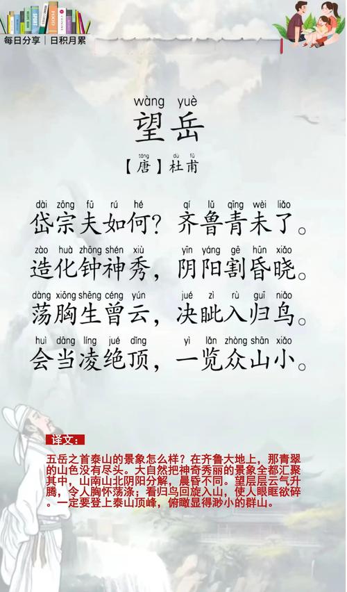 望岳诗中会当凌绝顶的壮志如何体现?