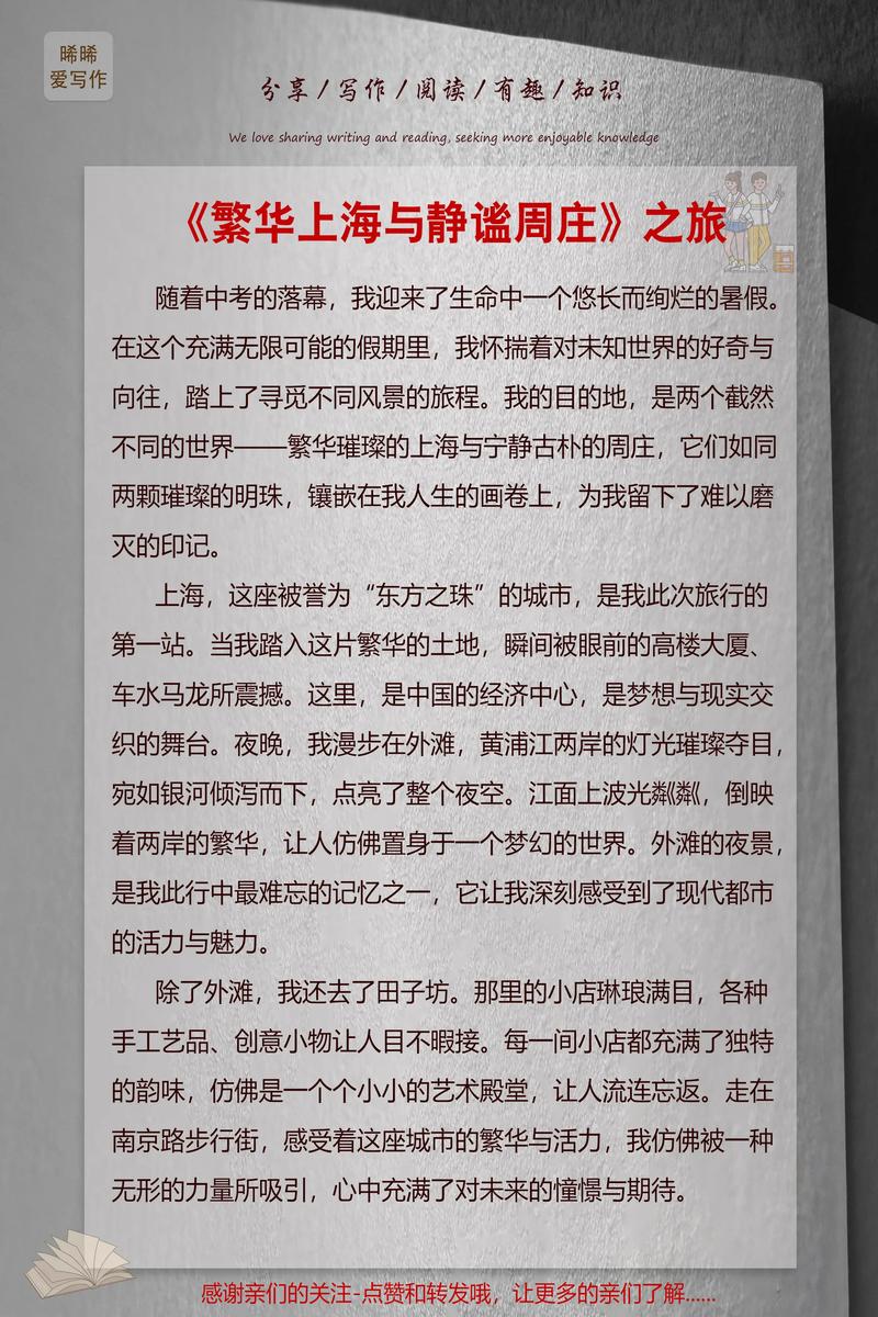 写关于上海的作文