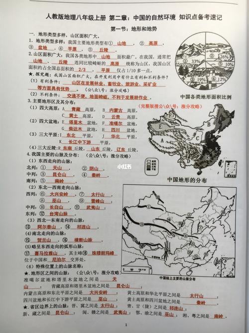 地理人教版八年级上册有哪些重点难点？