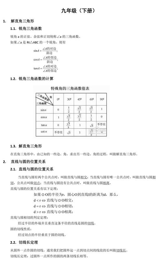 浙教版九年级下册数学重点难点解析？