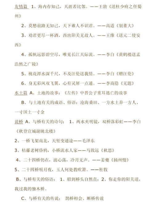 苏州中考古诗文名句常考哪些？