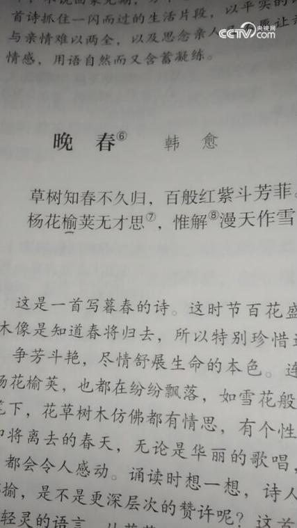 晚春诗中杨花榆荚暗喻何意？