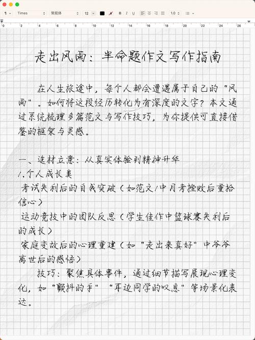 命题作文如何写出彩？