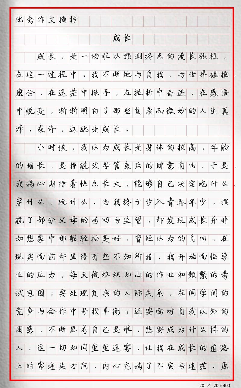 中考作文里,成长到底是什么模样?