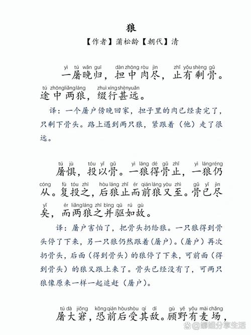 蒲松龄笔下的狼，究竟有何深意？