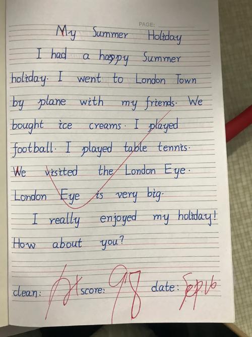假期英语作文如何写出彩？