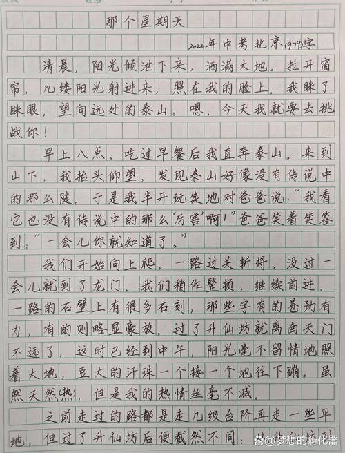 北京中考作文范文如何写出彩？