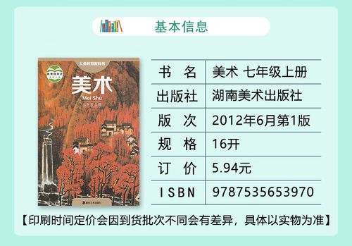 七年级下册美术书有哪些经典内容？