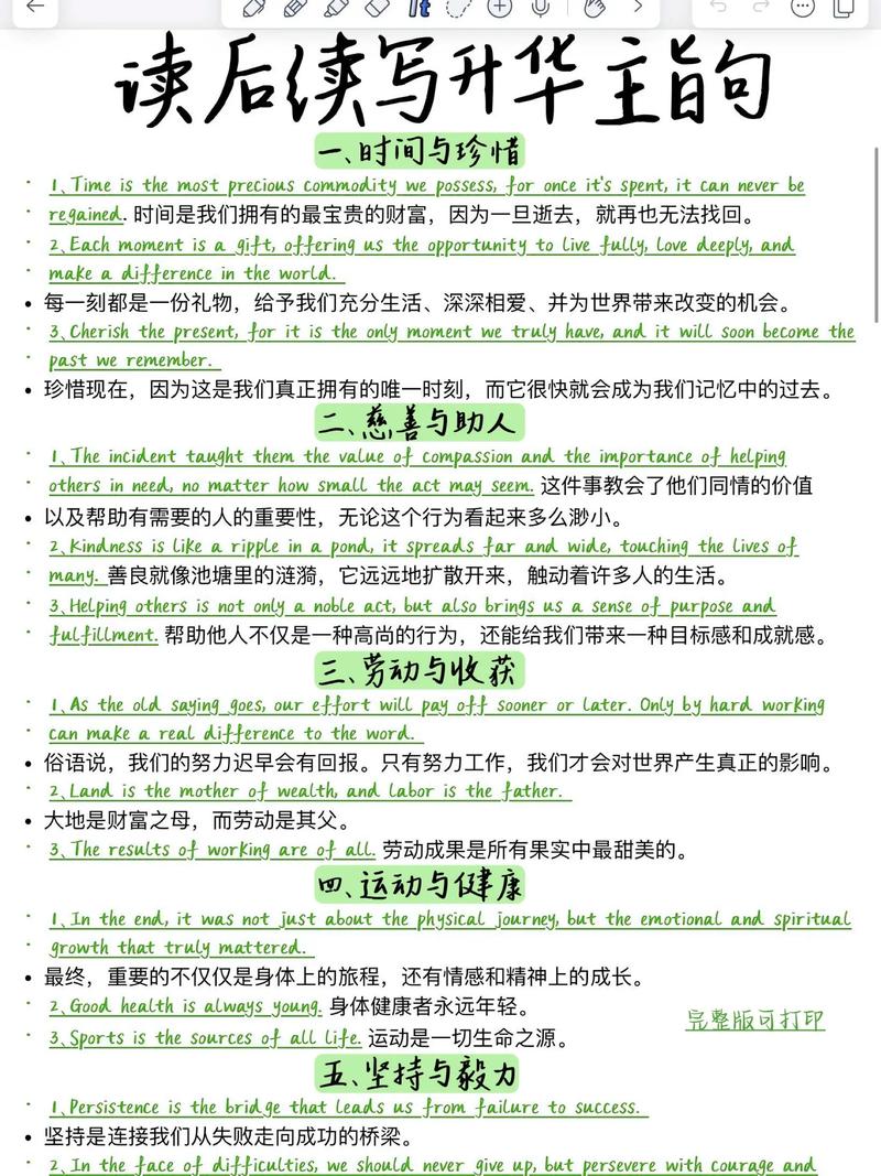 作文结尾是升华的