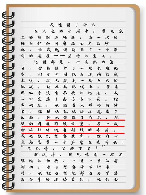 初中作文 我懂了