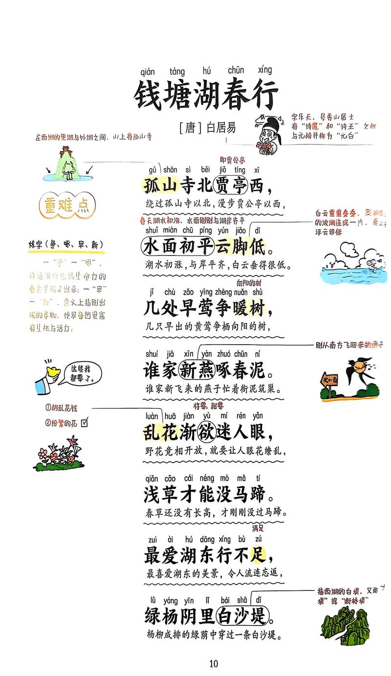 钱塘江春行古诗朗诵