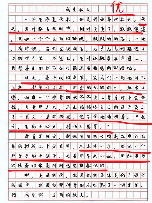 秋天的作文写事的