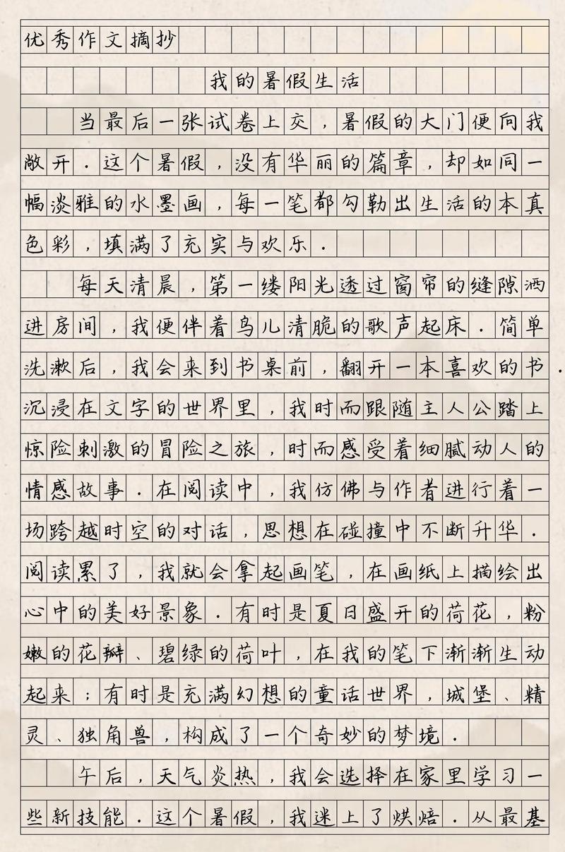 关于生活作文素材