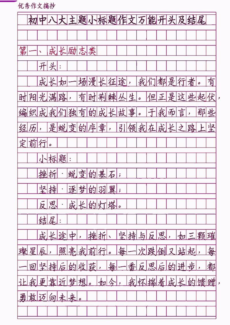 初中作文开头如何写好?