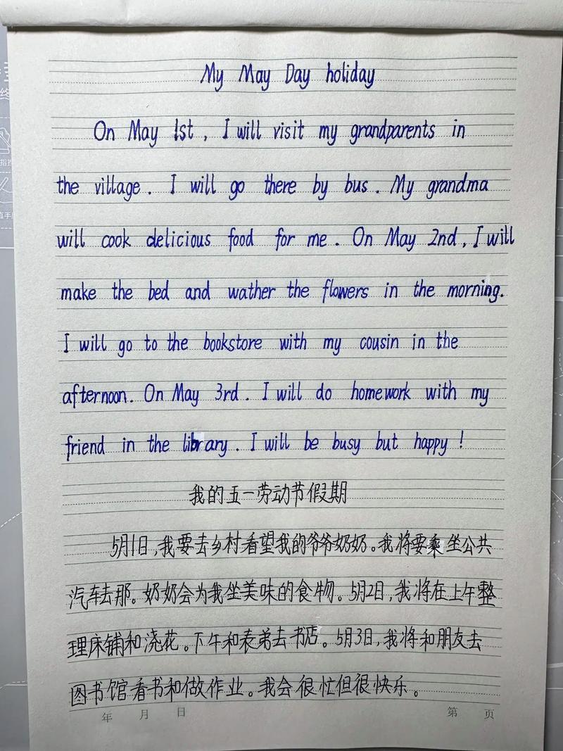 如何写好我的假期英文作文?