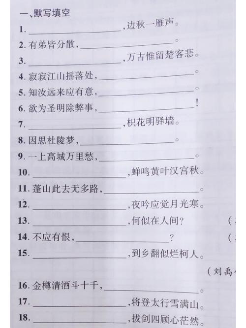 九上古诗文默写练什么？怎么高效提分？