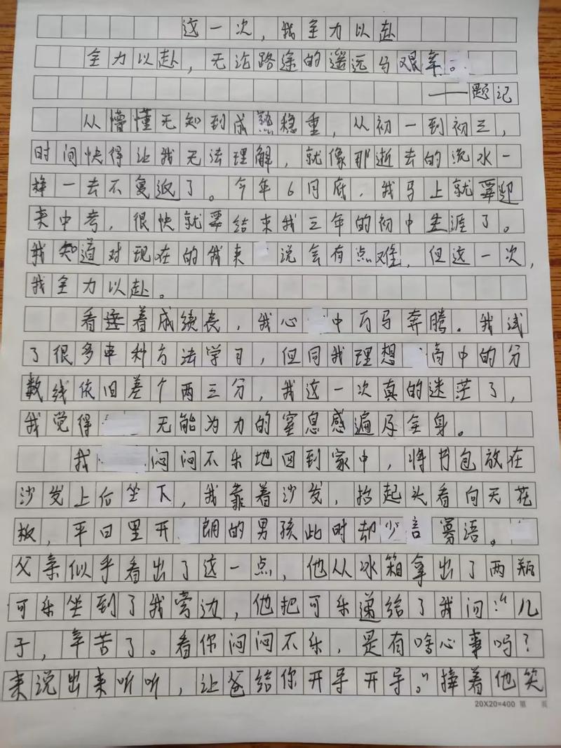 给我一次 的作文