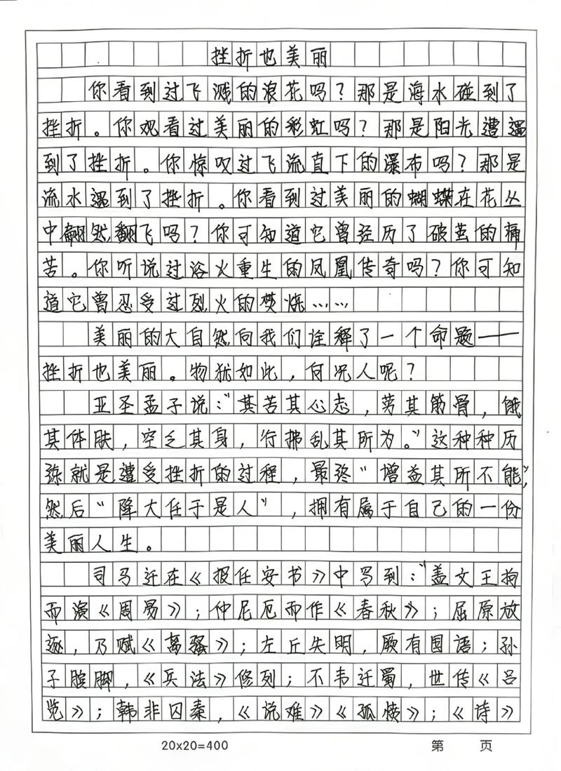 痛苦与美丽 作文