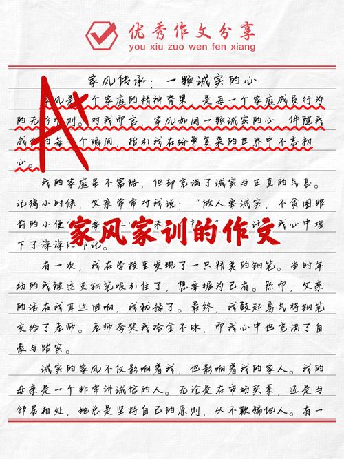 家风家训作文范文