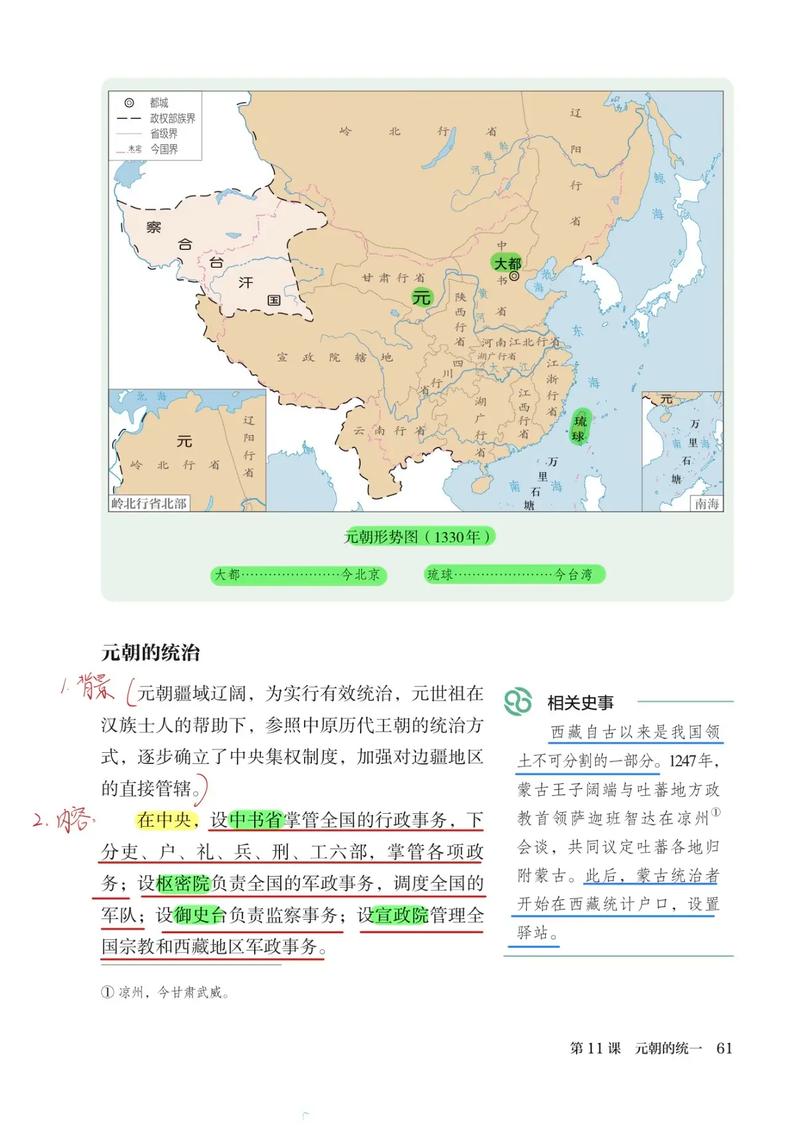 七年级下册历史教科书有何重点内容？