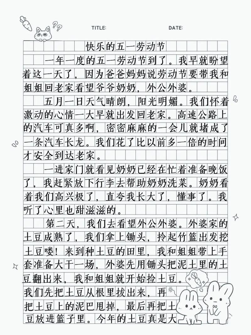五一节作文600字怎么写才出彩?