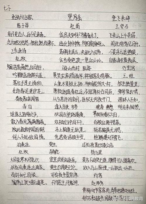 7下古诗学什么？重点难点怎么掌握？