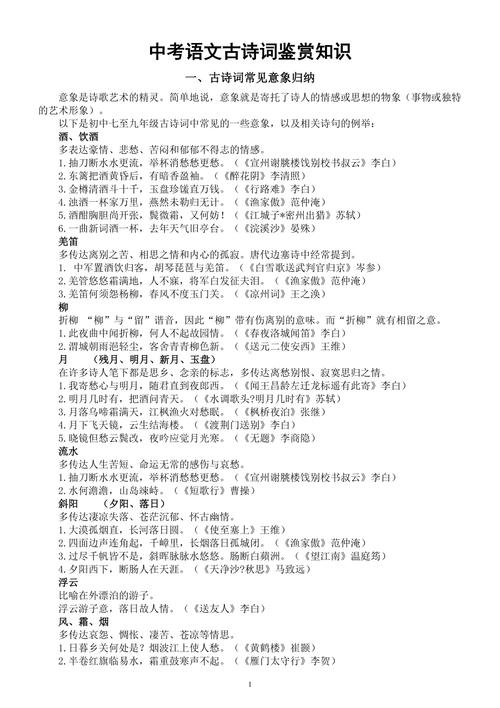 中考古诗文鉴赏教案如何高效备考？