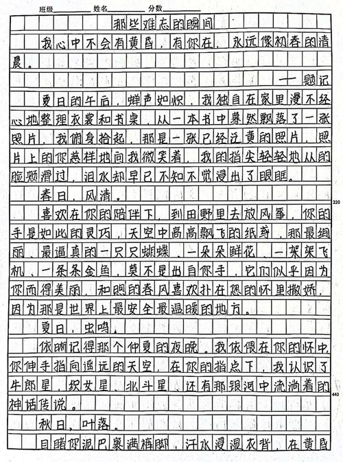 作文中的精彩时刻，如何写得打动人心？