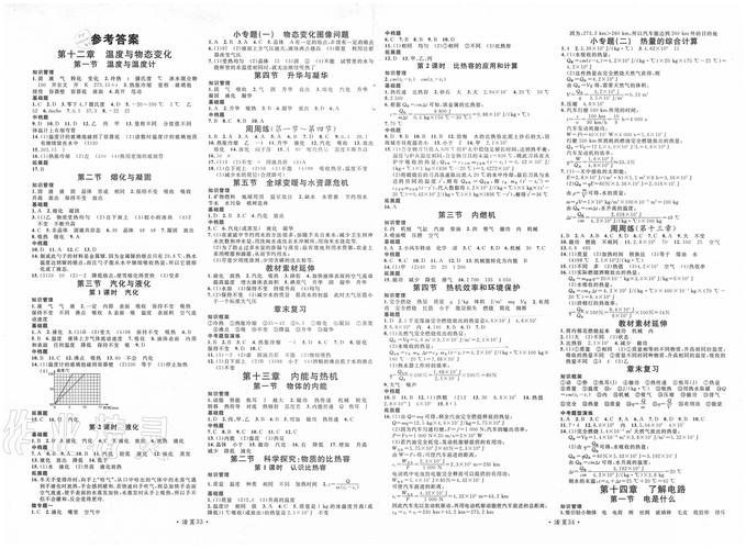 典中点九年级物理答案在哪里找？